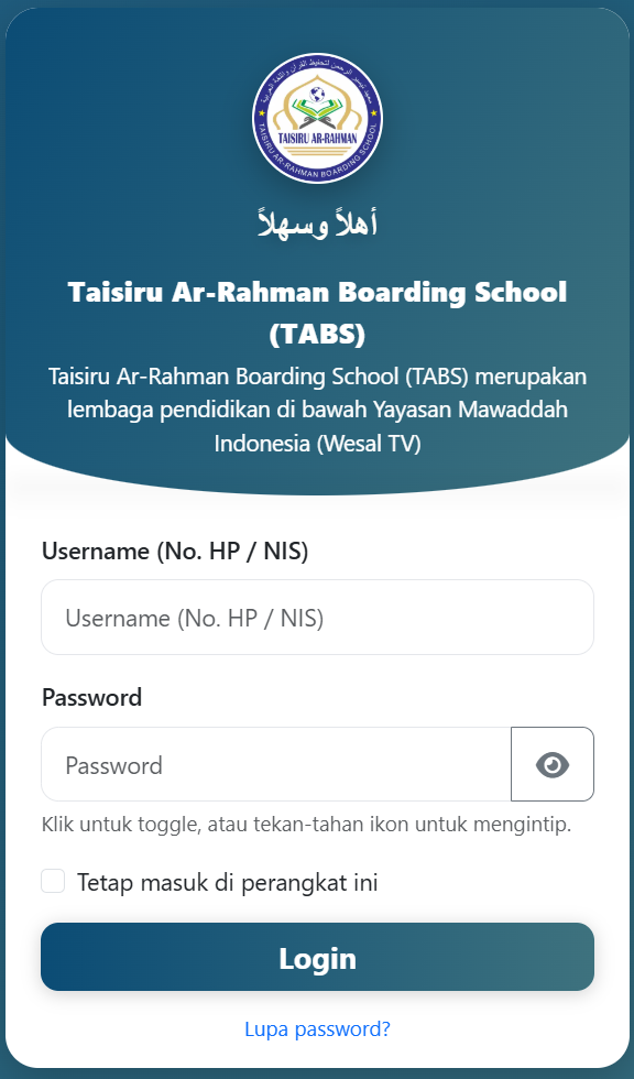 MYTABS - Taisiru Ar-Rahman Boarding School (TABS)